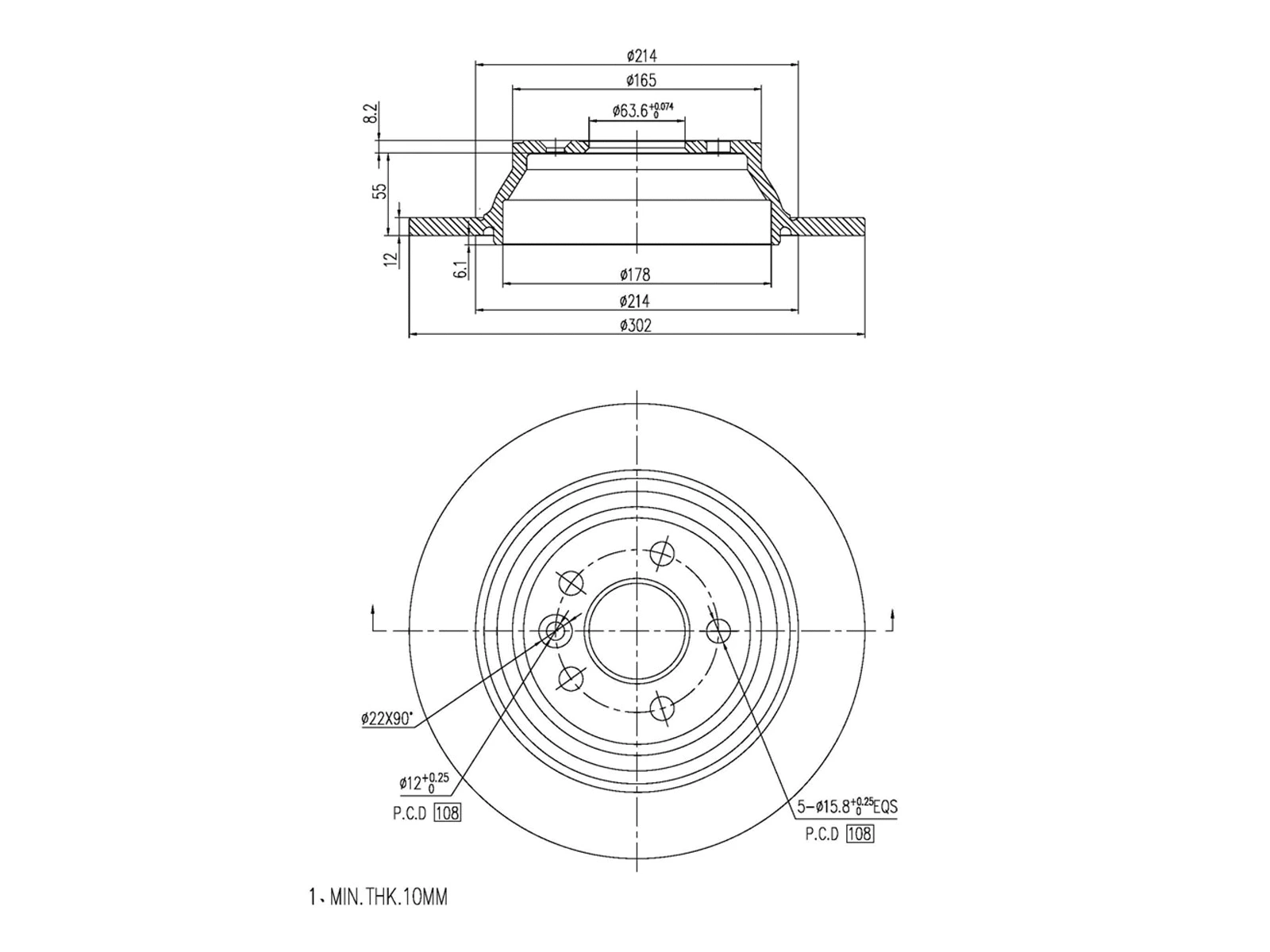 Brake Disc (AZMT-44-024-1366)