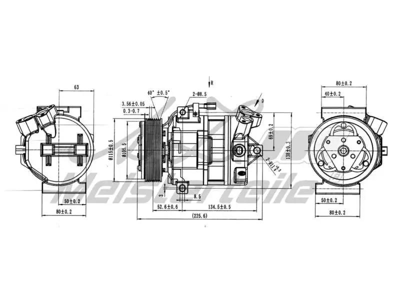 Compressor, air conditioning (AZMT-45-041-1147)