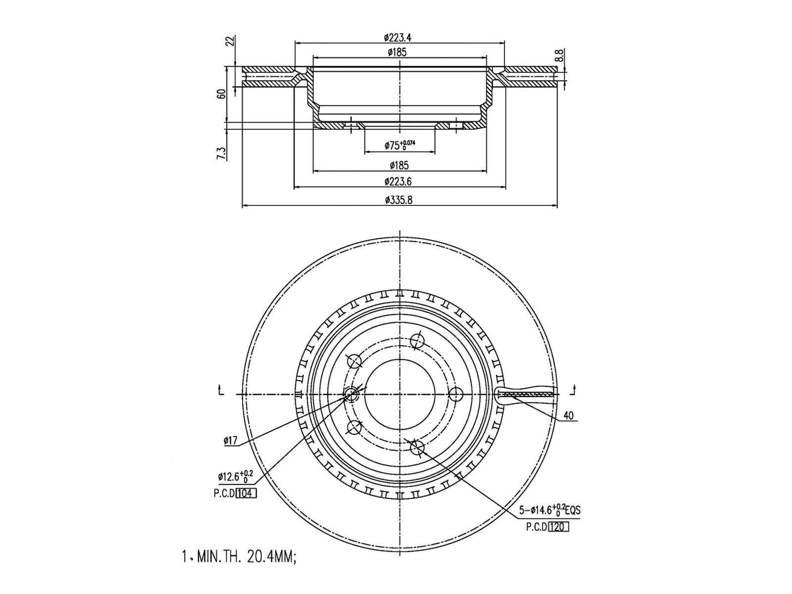 Brake Disc (AZMT-44-024-1275)