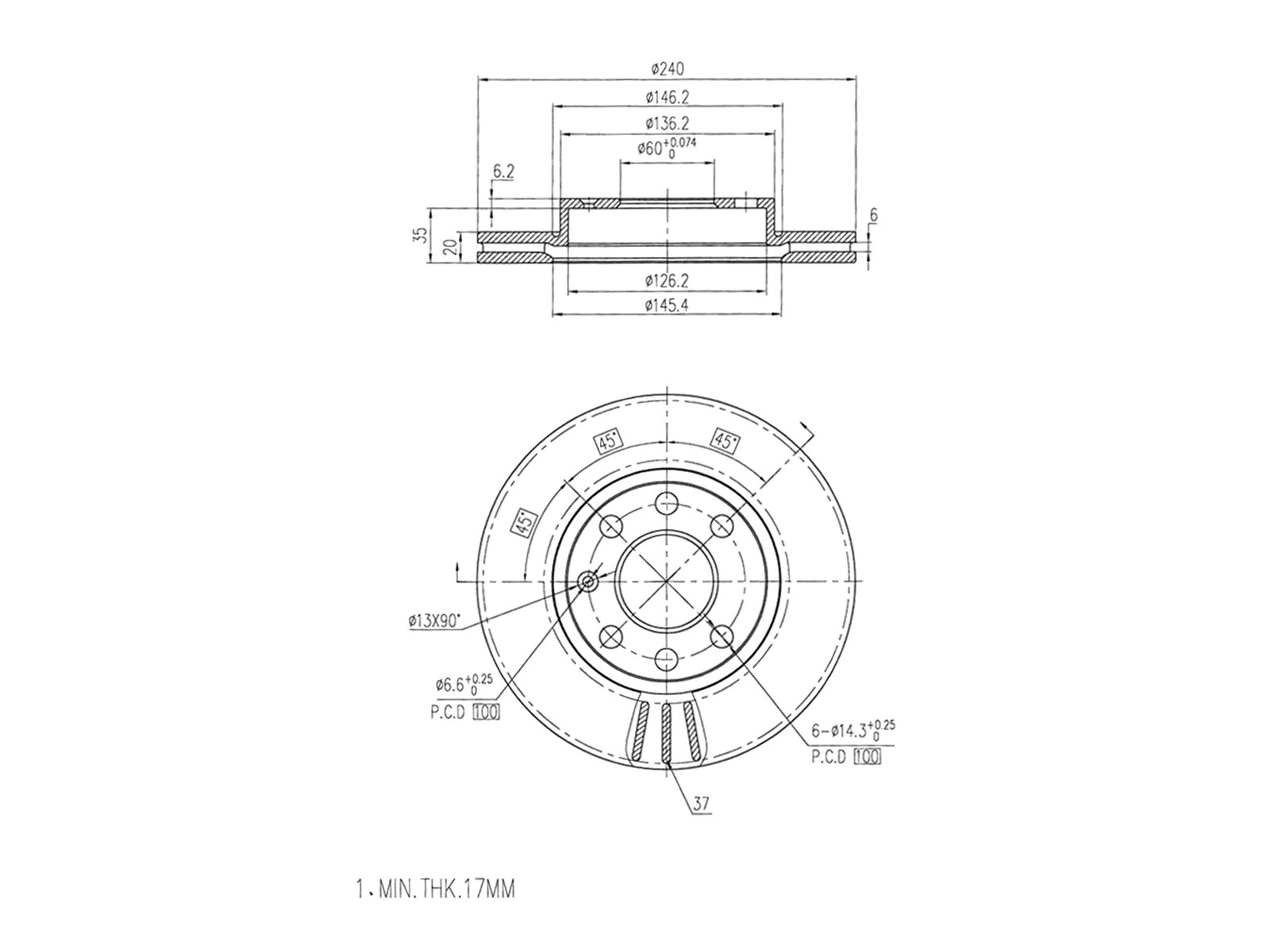 Brake Disc (AZMT-44-024-1075)