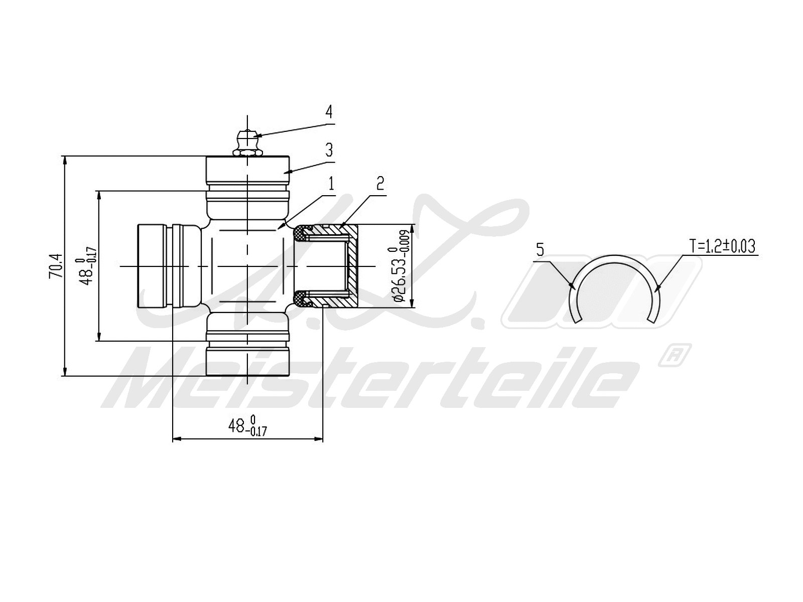 Joint, propshaft