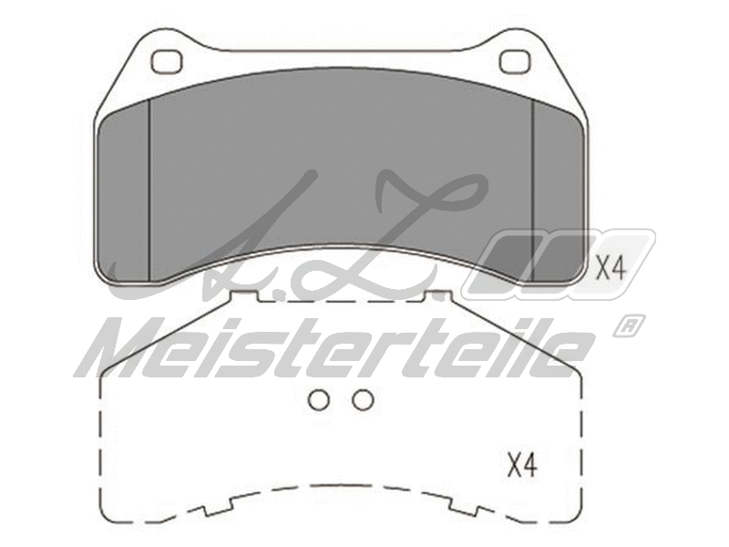 Brake Pad Set, disc brake (AZMT-44-022-2175)