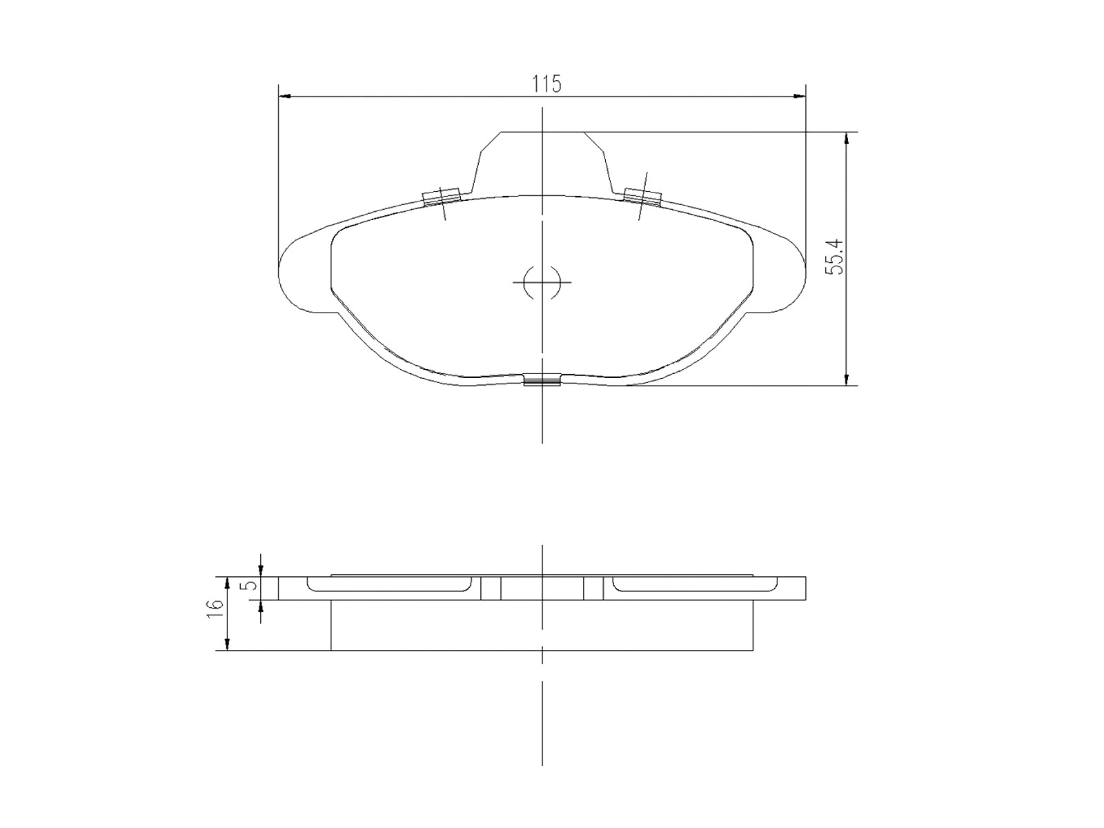 Brake Pad Set, disc brake (AZMT-44-022-1390)