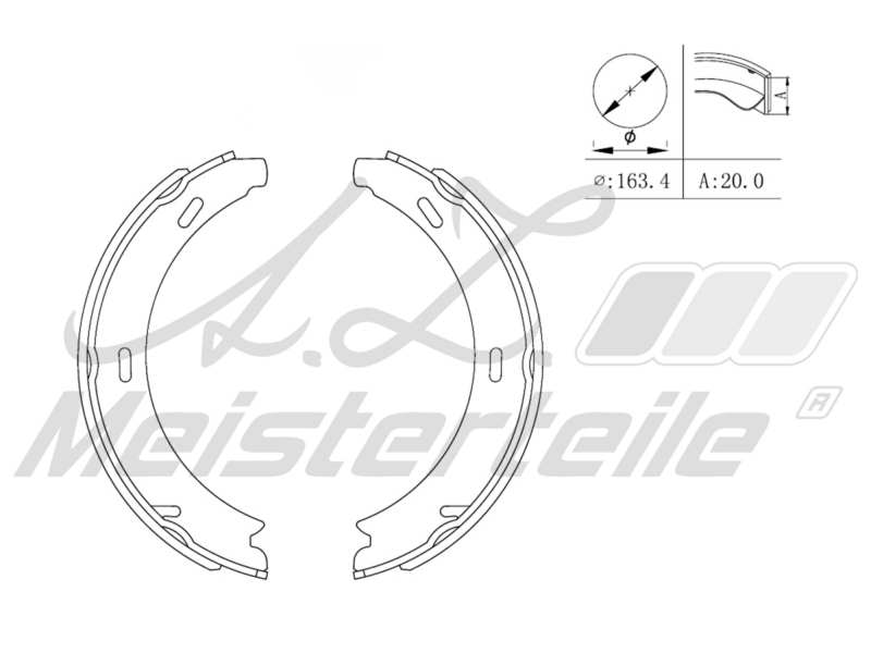 Brake Shoe Set (AZMT-44-026-1103)