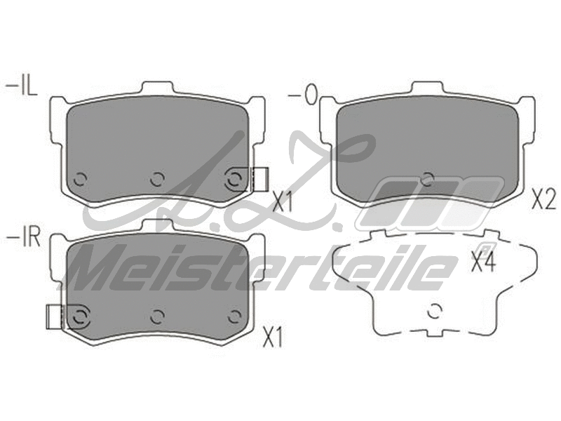 Brake Pad Set, disc brake (AZMT-44-022-1910)