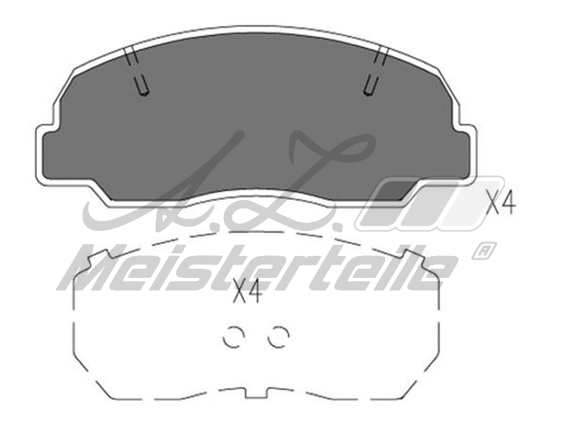 Brake Pad Set, disc brake (AZMT-44-022-1579)