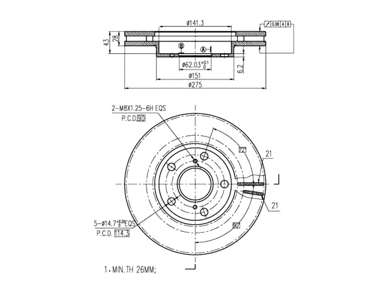 Brake Disc (AZMT-44-024-1458)