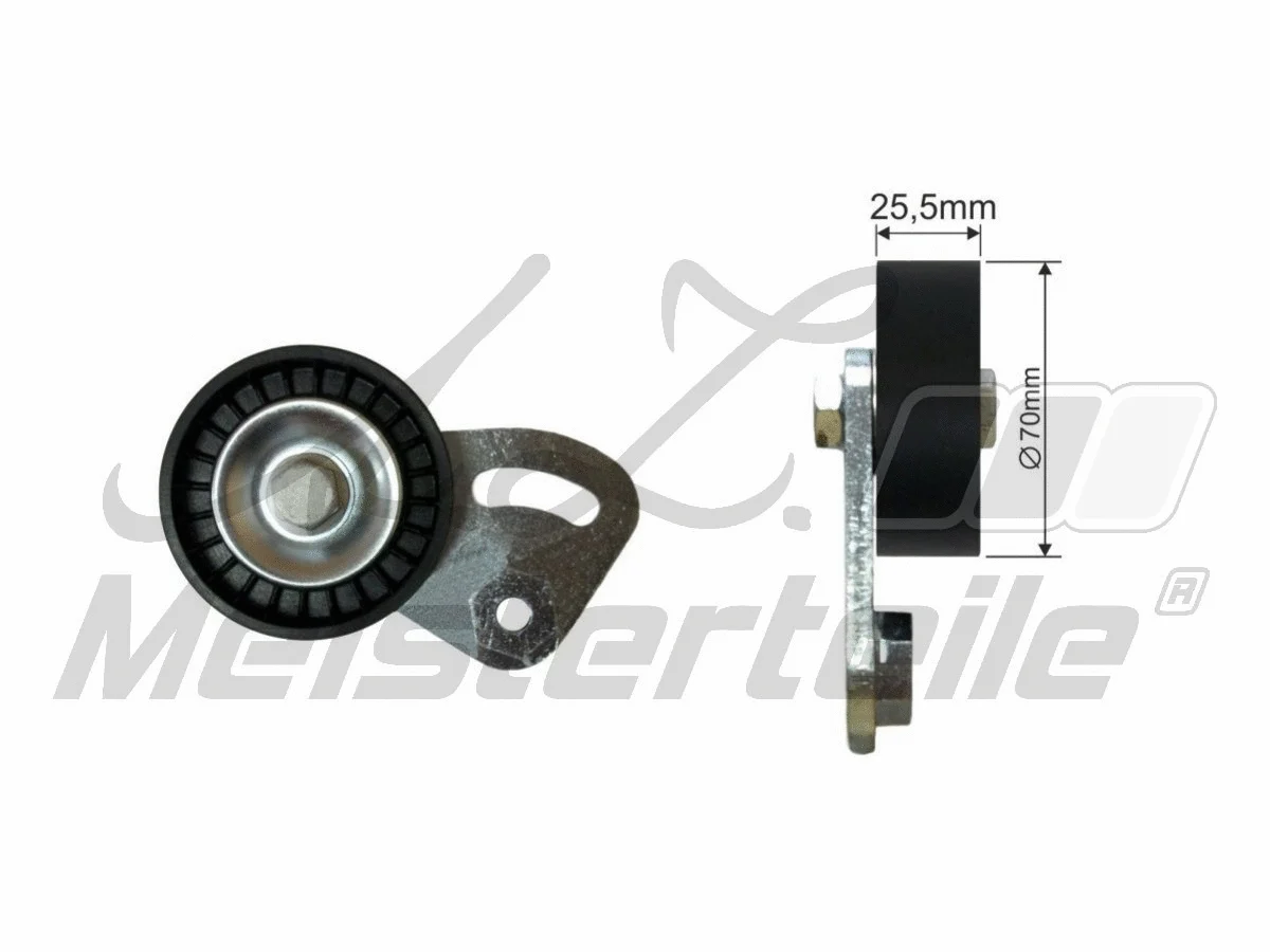 Deflection/Guide Pulley, V-ribbed belt