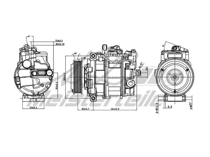 Compressor, air conditioning (AZMT-45-041-1054)