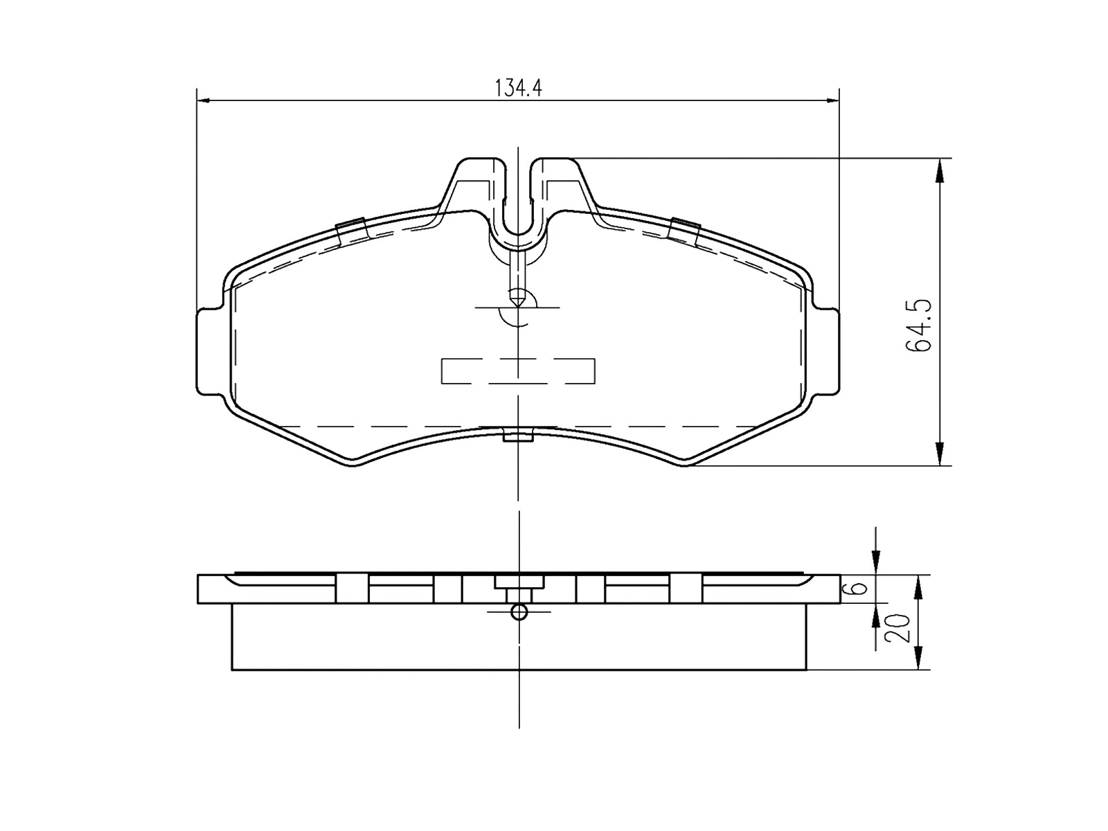 Brake Pad Set, disc brake (AZMT-44-022-1441)