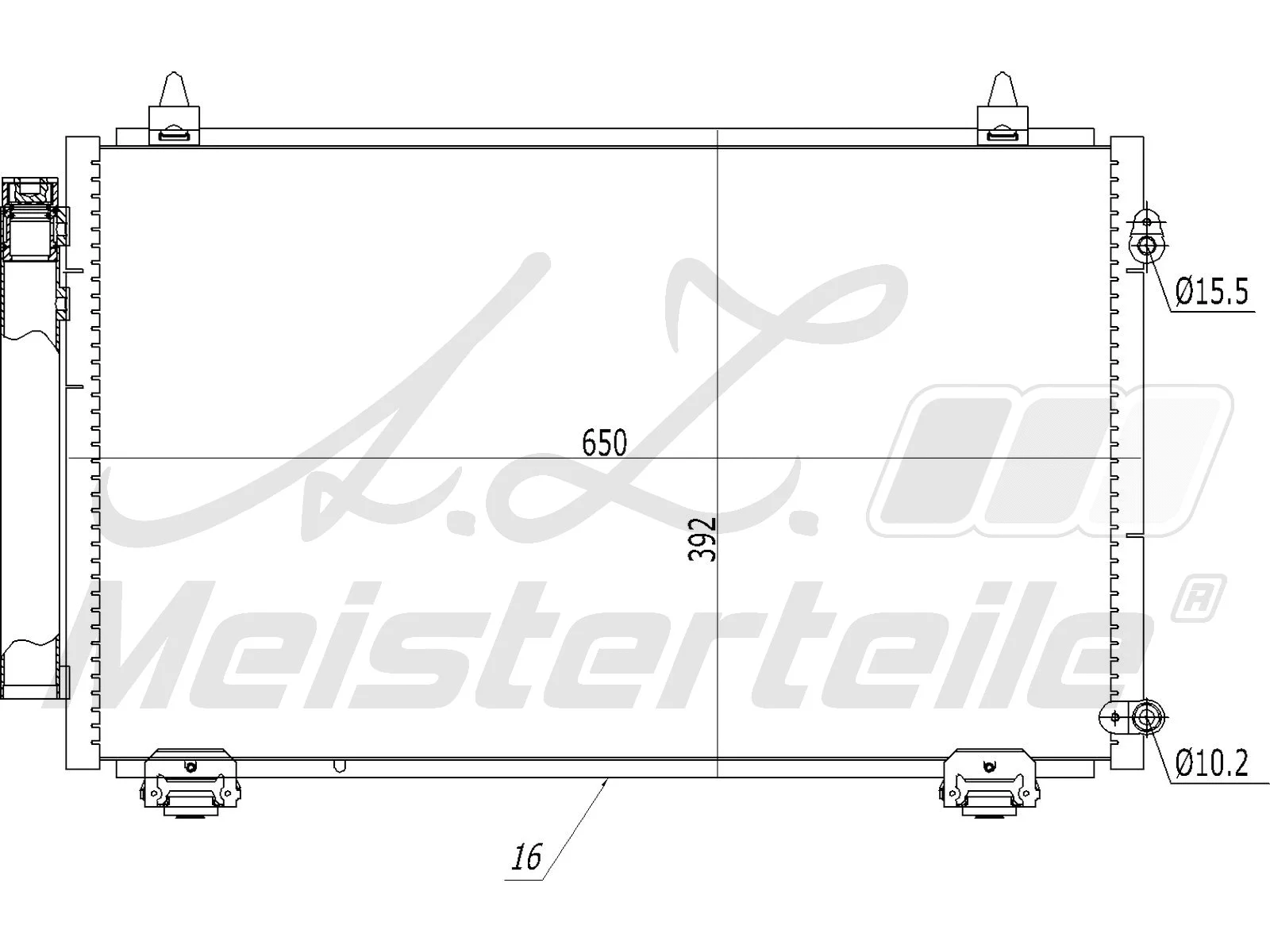 Condenser, air conditioning (AZMT-45-030-1087)