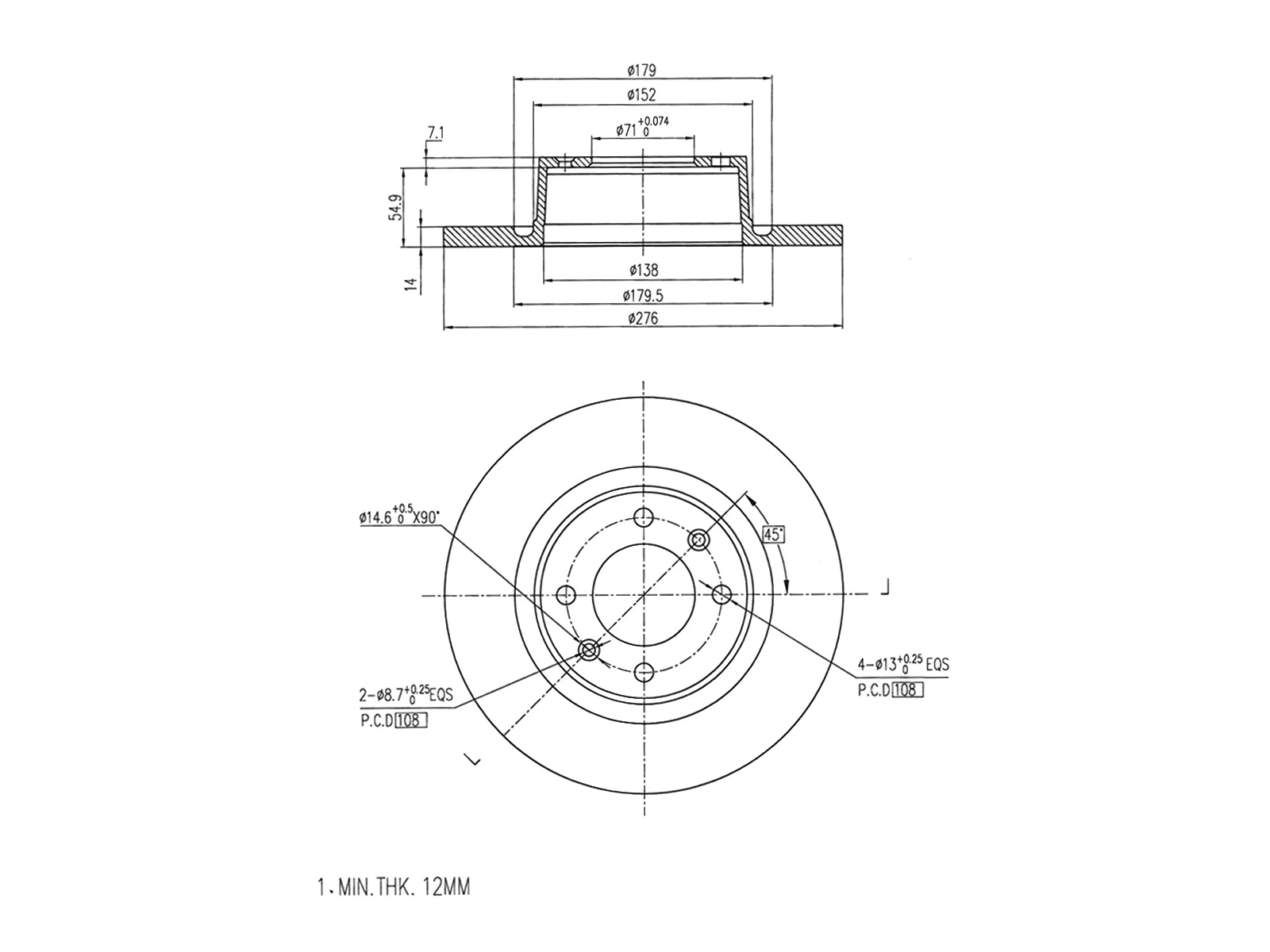 Brake Disc (AZMT-44-024-1090)