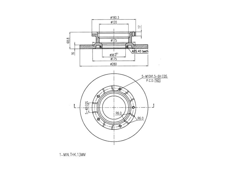 Brake Disc (AZMT-44-024-1289)