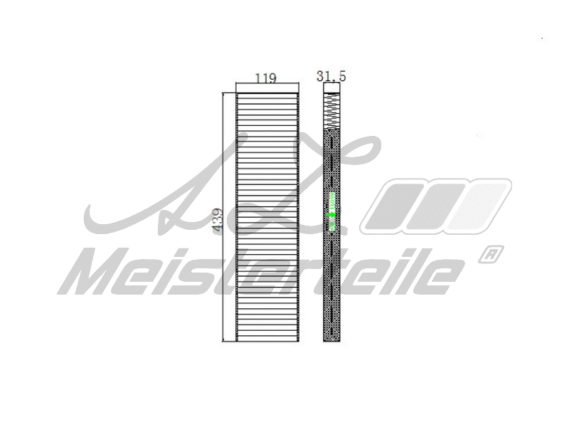 Filter, cabin air (AZMT-41-010-1729)
