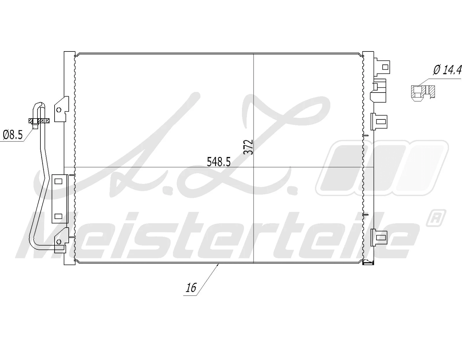 Condenser, air conditioning (AZMT-45-030-1178)