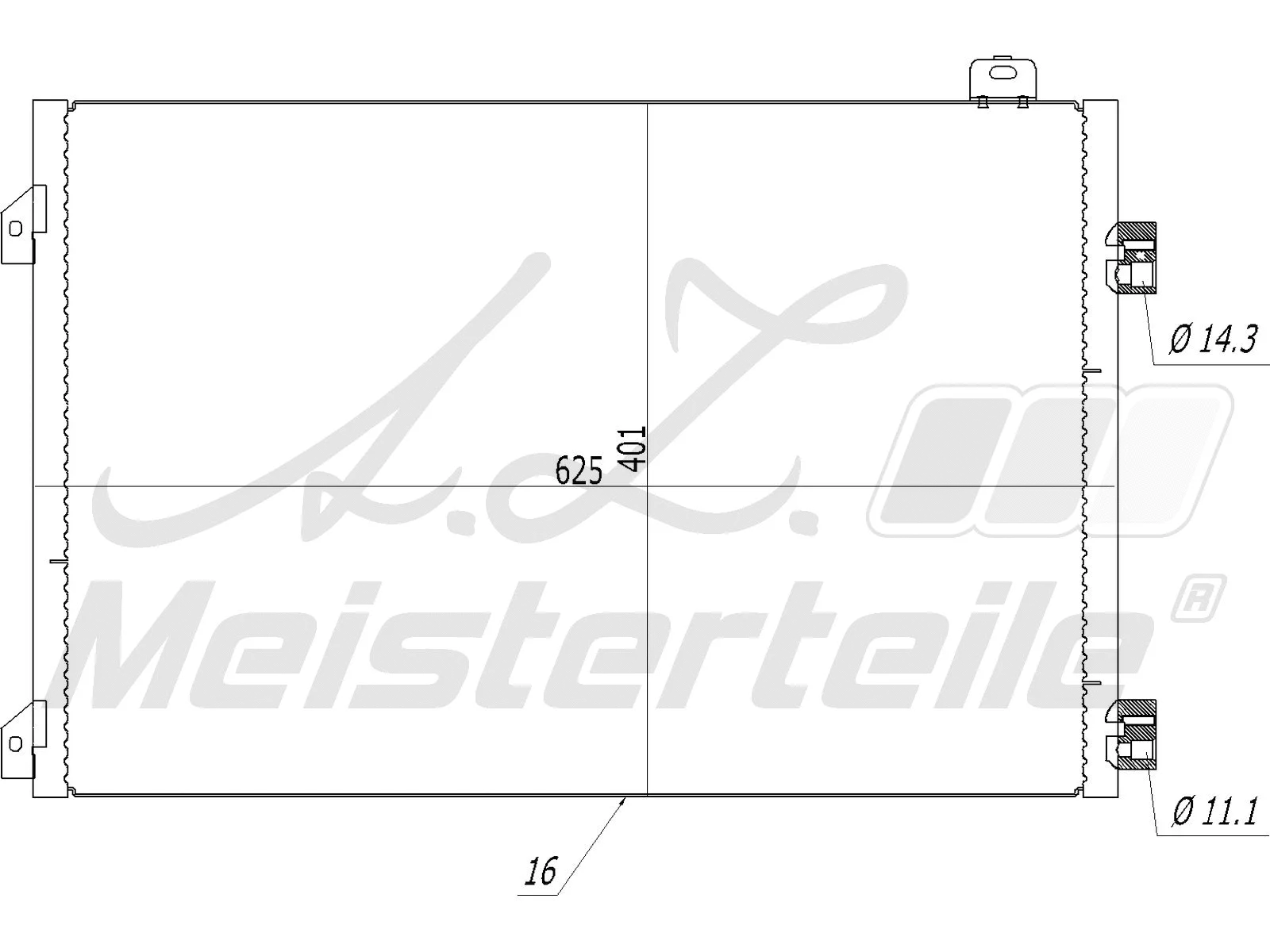 Condenser, air conditioning (AZMT-45-030-1433)
