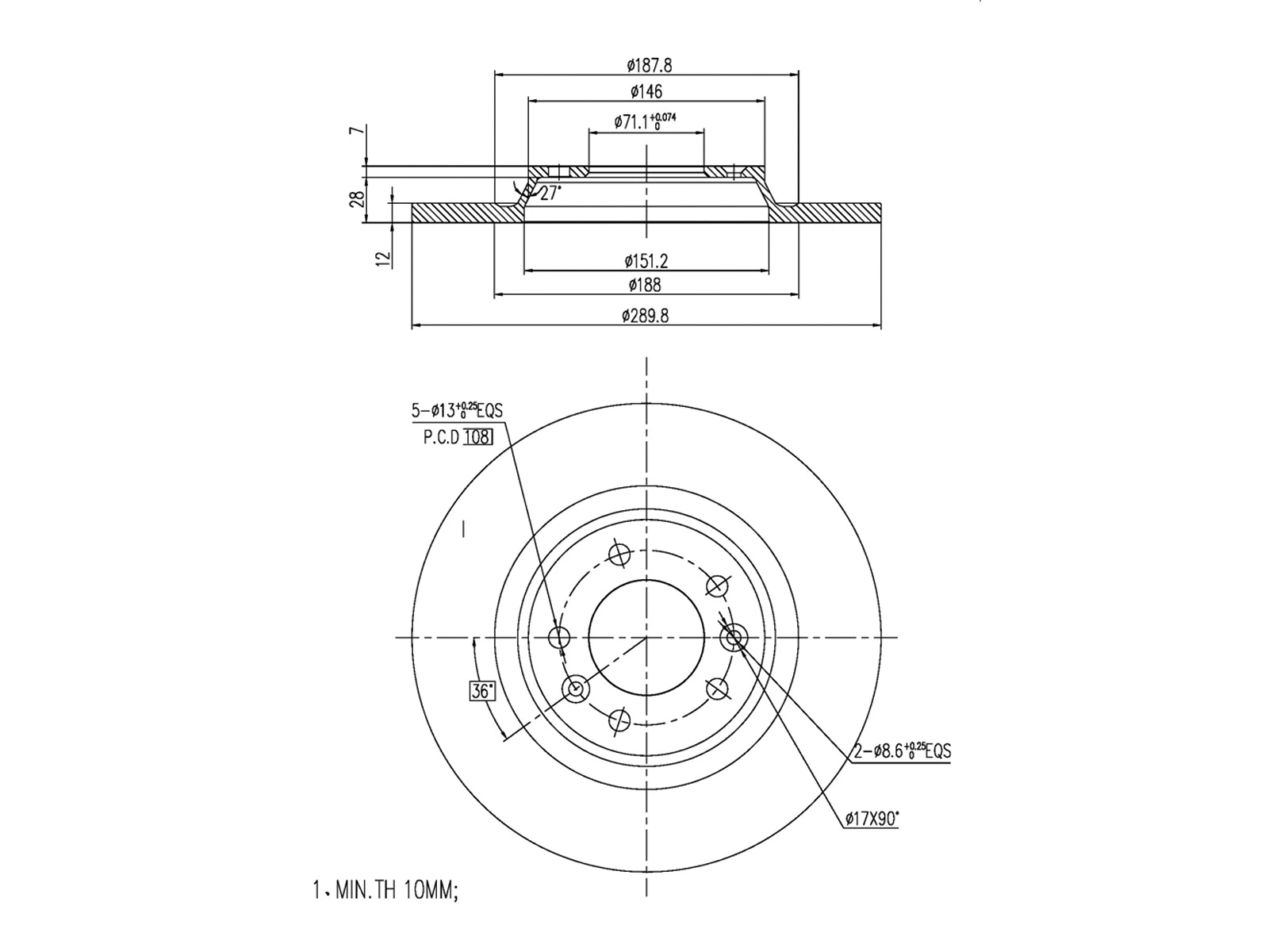Brake Disc (AZMT-44-024-1166)