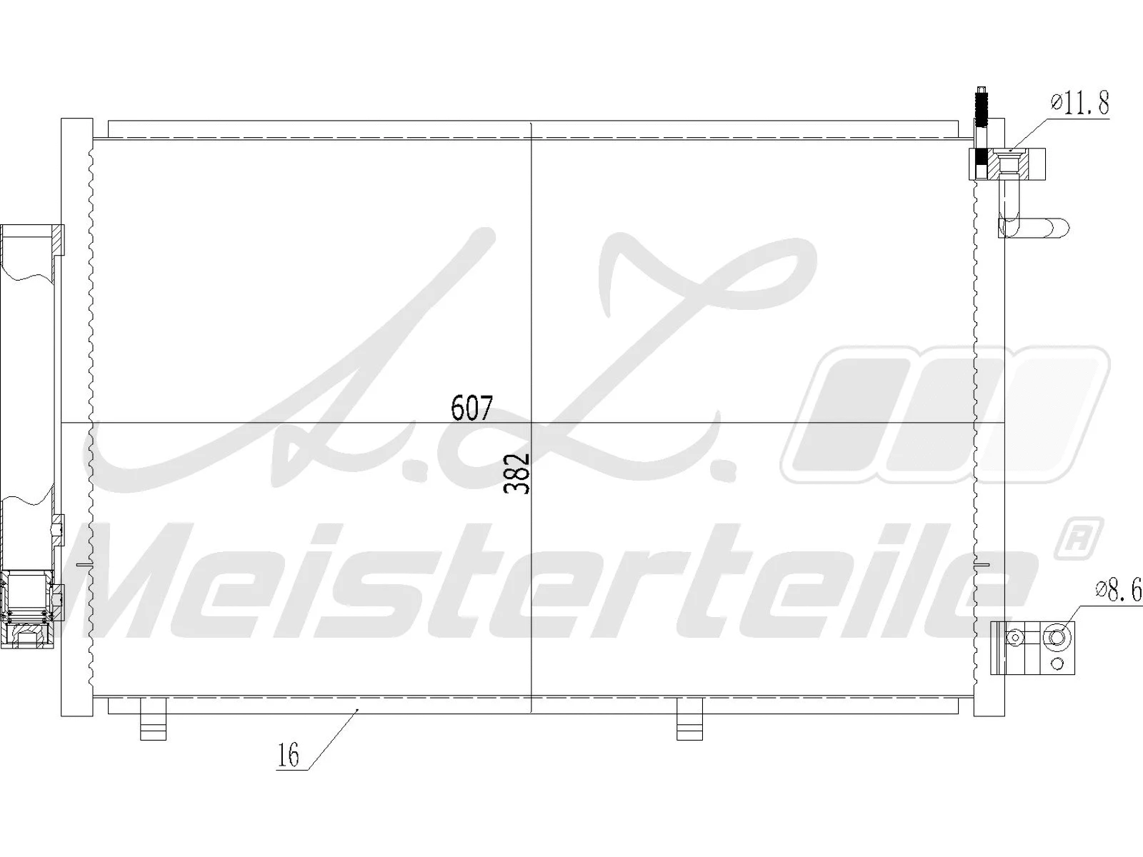 Condenser, air conditioning (AZMT-45-030-1001)