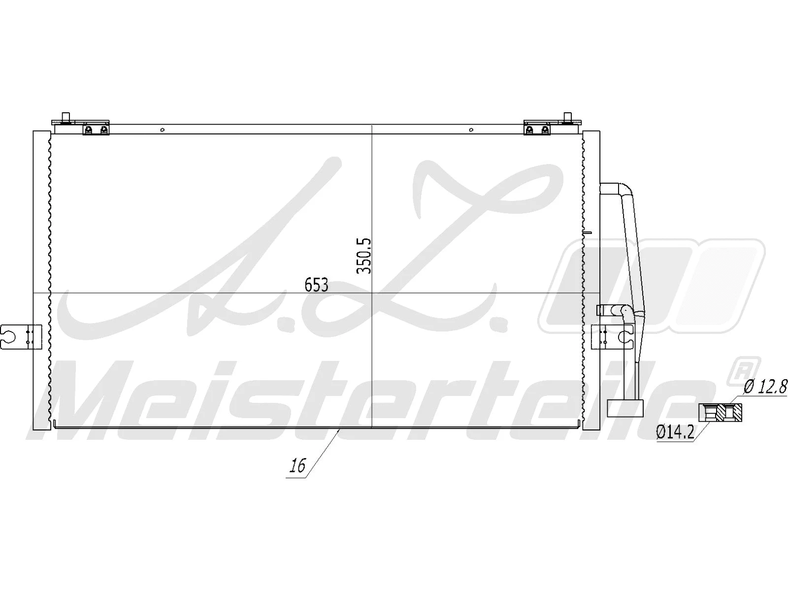 Condenser, air conditioning (AZMT-45-030-1461)