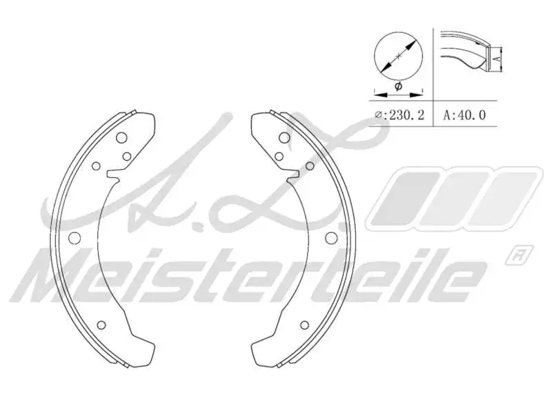 Brake Shoe Set (AZMT-44-026-1146)
