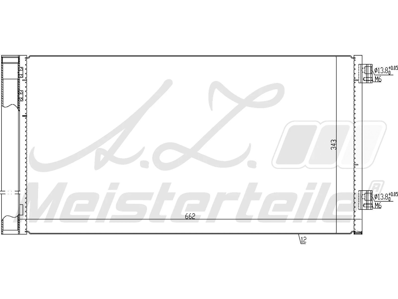 Condenser, air conditioning (AZMT-45-030-1481)