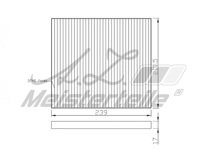 Filter, cabin air (AZMT-41-010-1559)
