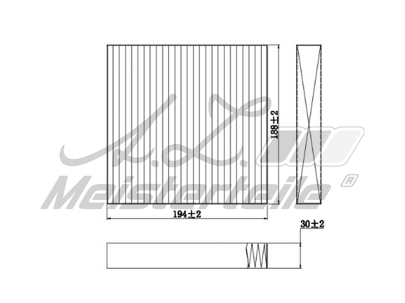 Filter, cabin air (AZMT-41-010-1711)