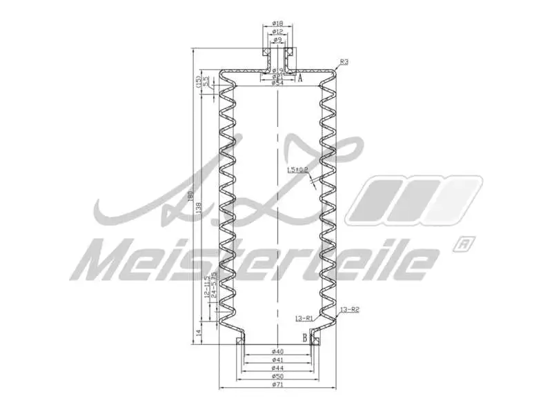 Bellow, steering (AZMT-42-020-1171)