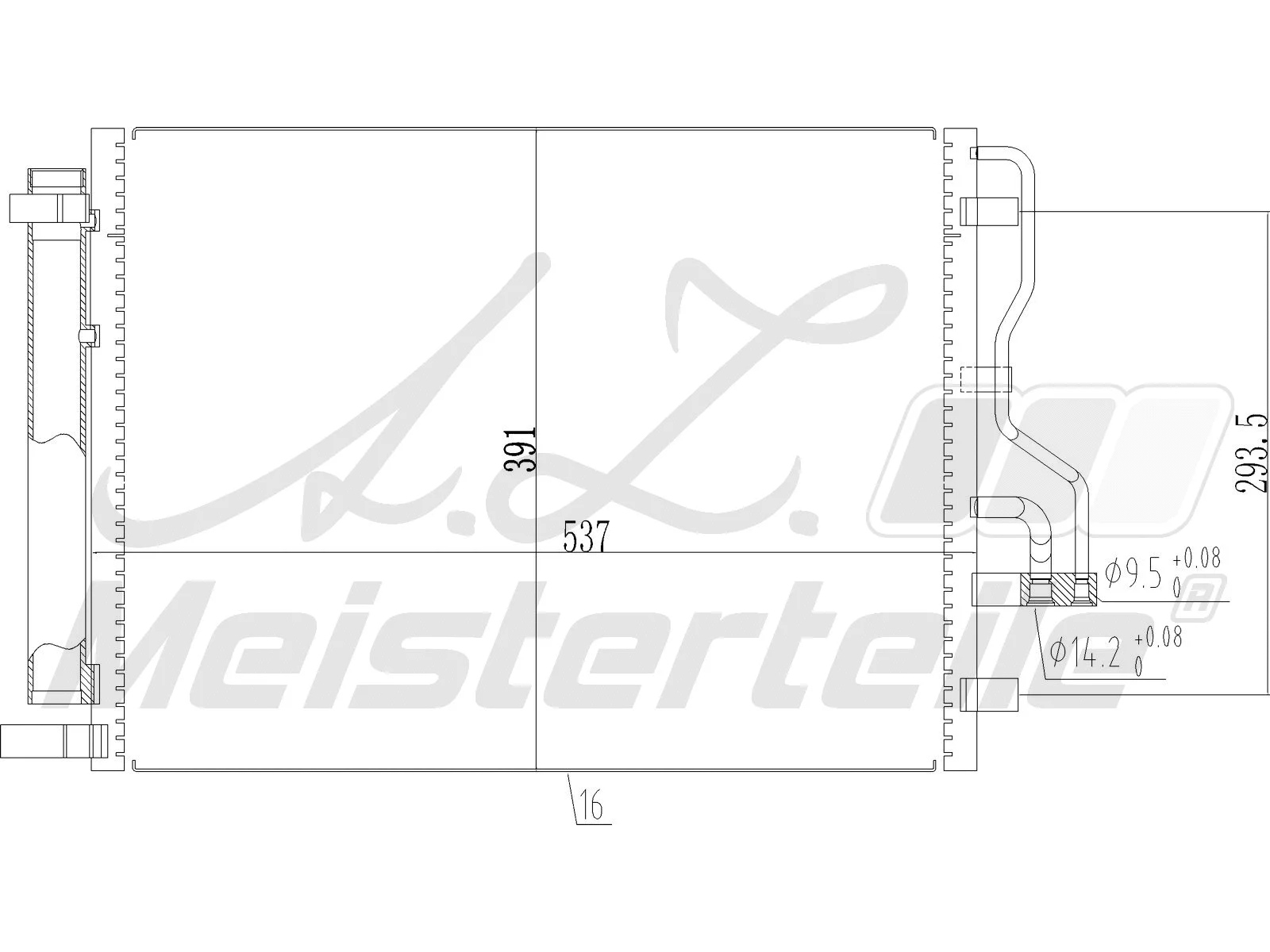 Condenser, air conditioning (AZMT-45-030-1590)