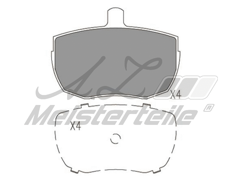 Brake Pad Set, disc brake (AZMT-44-022-1630)