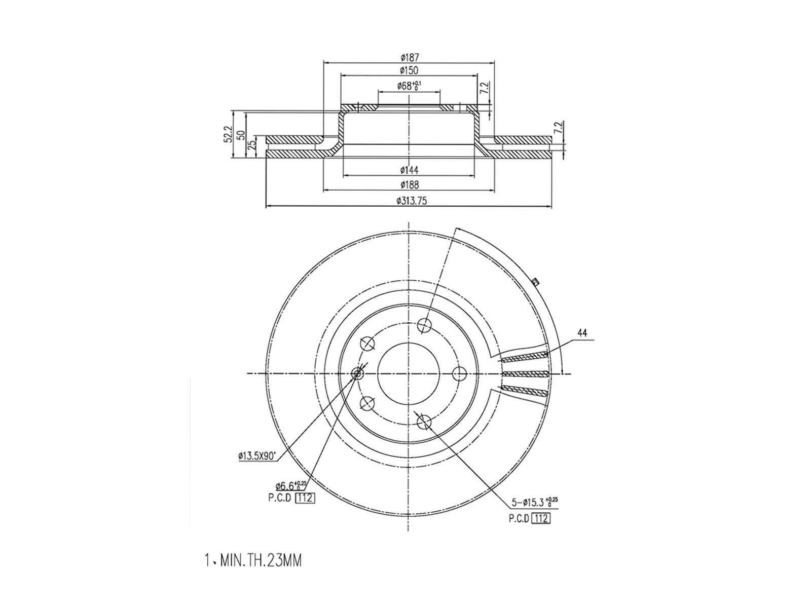 Brake Disc (AZMT-44-024-1179)