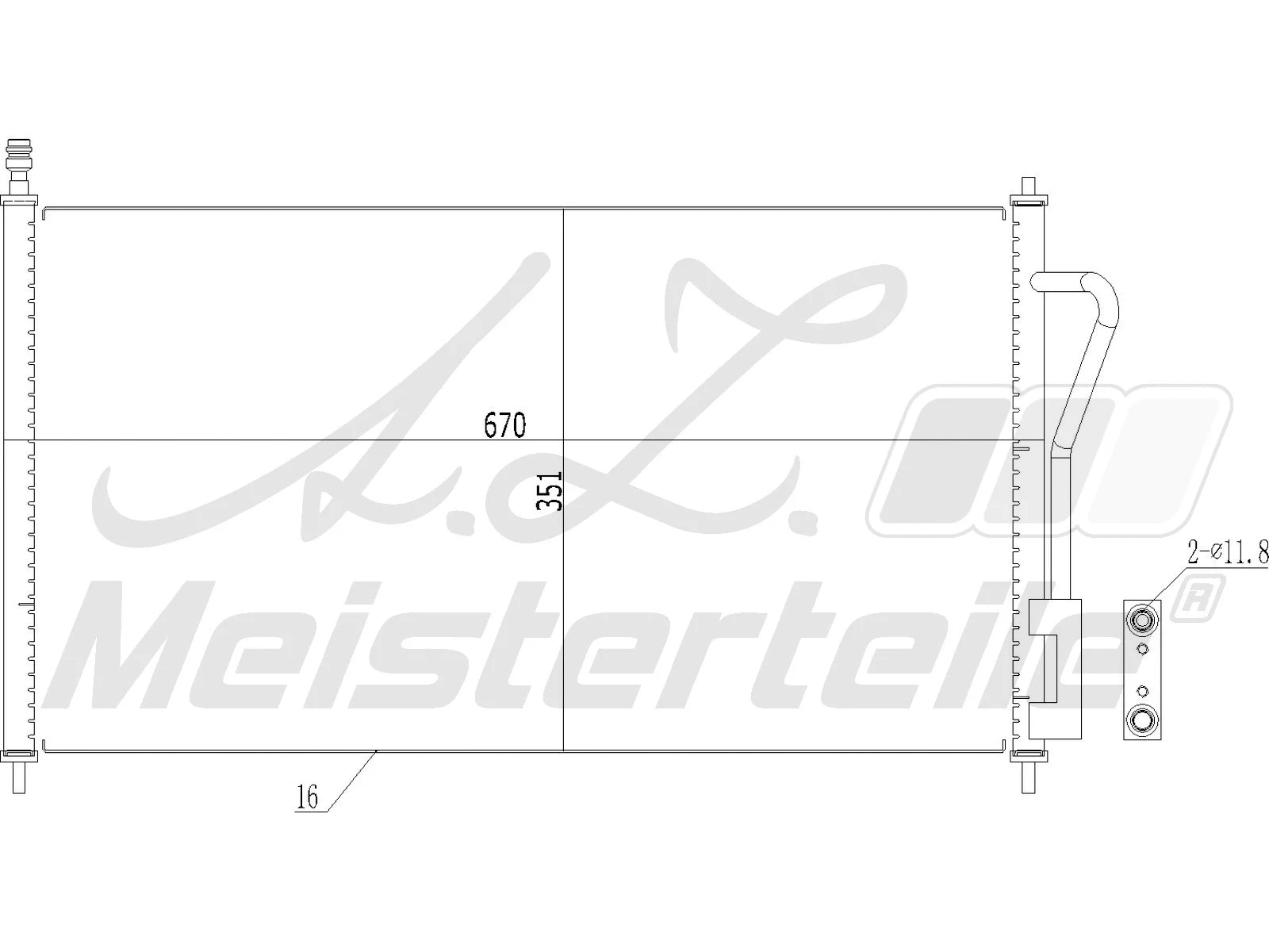 Condenser, air conditioning (AZMT-45-030-1006)