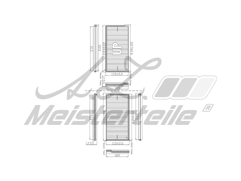 Filter, cabin air (AZMT-41-010-1608)