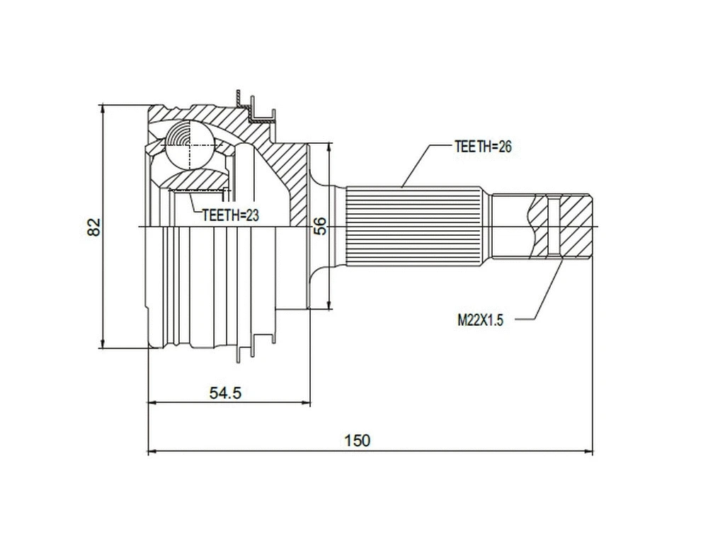 Joint Kit, drive shaft (AZMT-43-030-1083)
