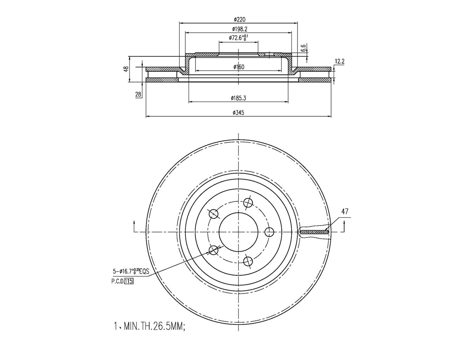 Brake Disc (AZMT-44-024-1386)