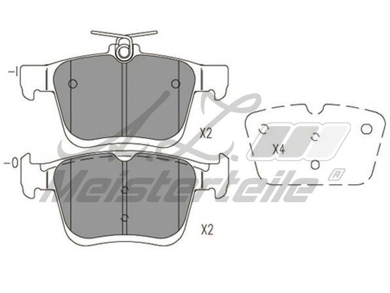 Brake Pad Set, disc brake (AZMT-44-022-1992)