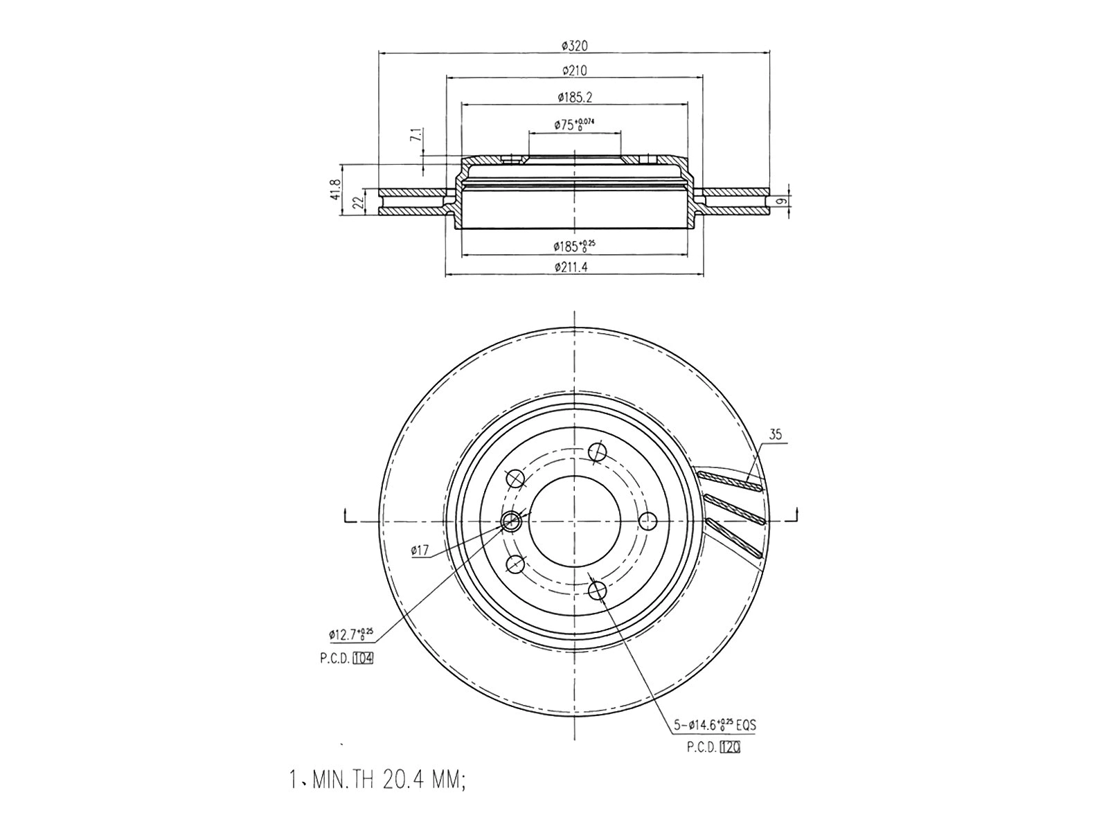 Brake Disc (AZMT-44-024-1171)