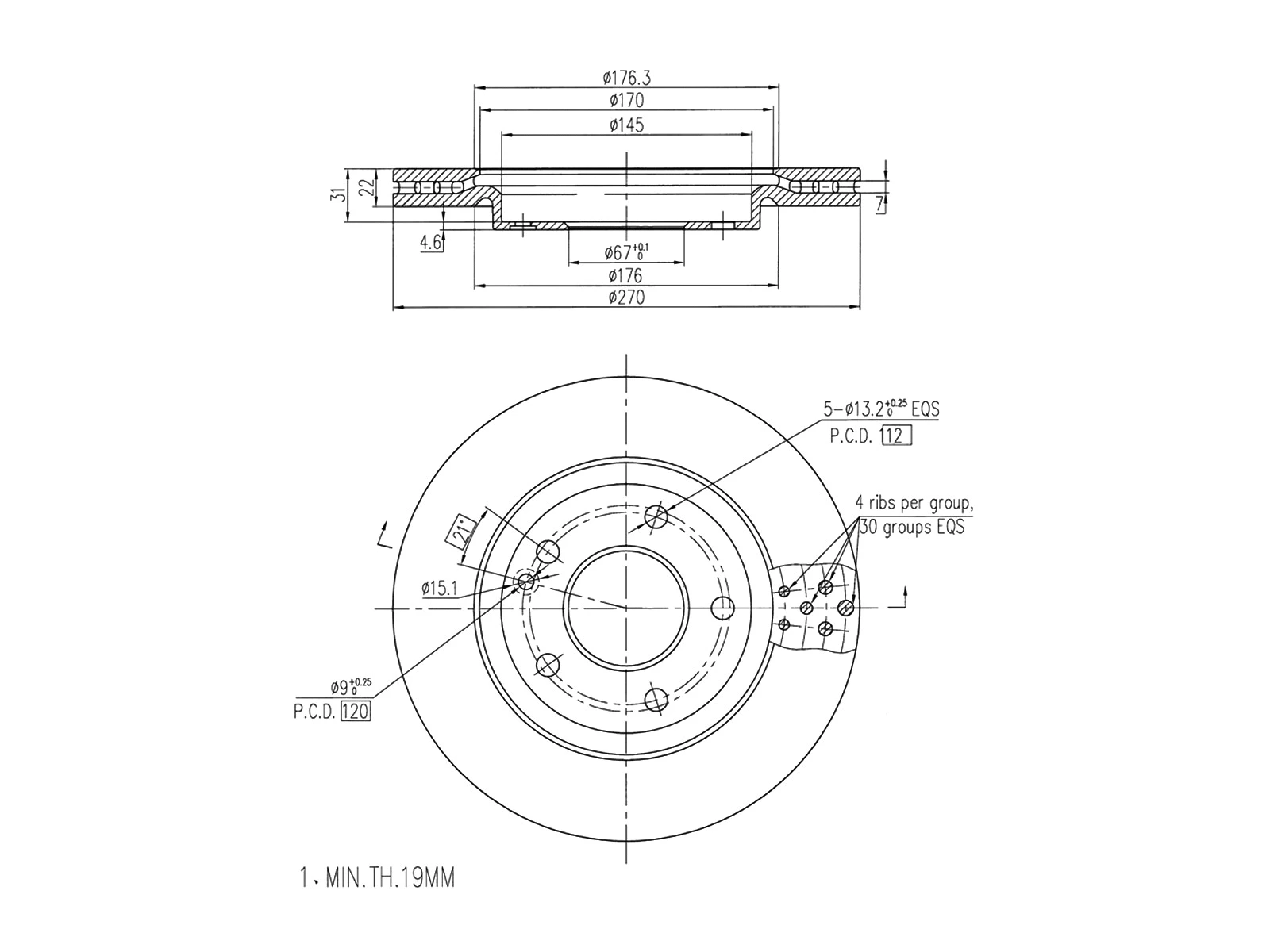 Brake Disc (AZMT-44-024-1198)