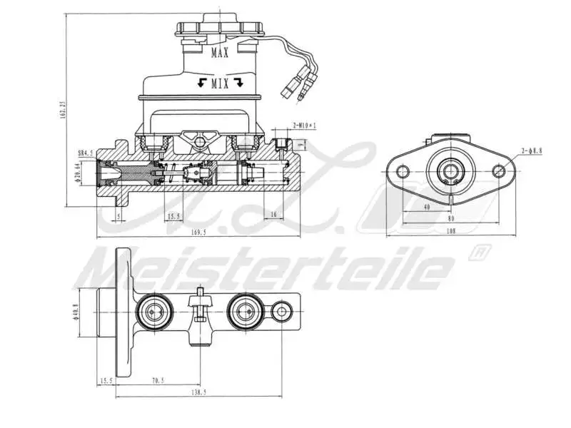 Brake Master Cylinder (AZMT-44-110-1101)
