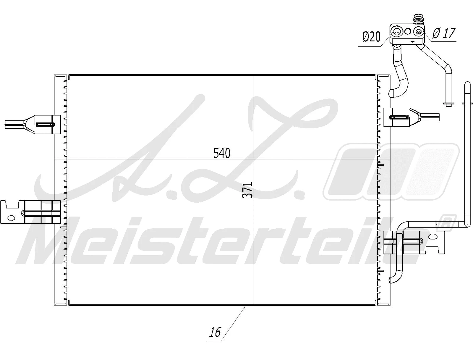 Condenser, air conditioning (AZMT-45-030-1029)