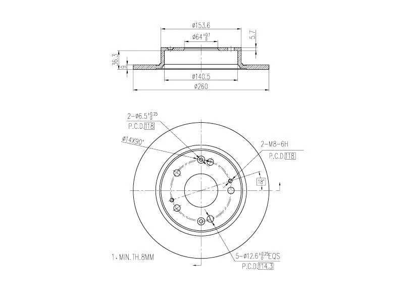 Brake Disc (AZMT-44-024-1280)