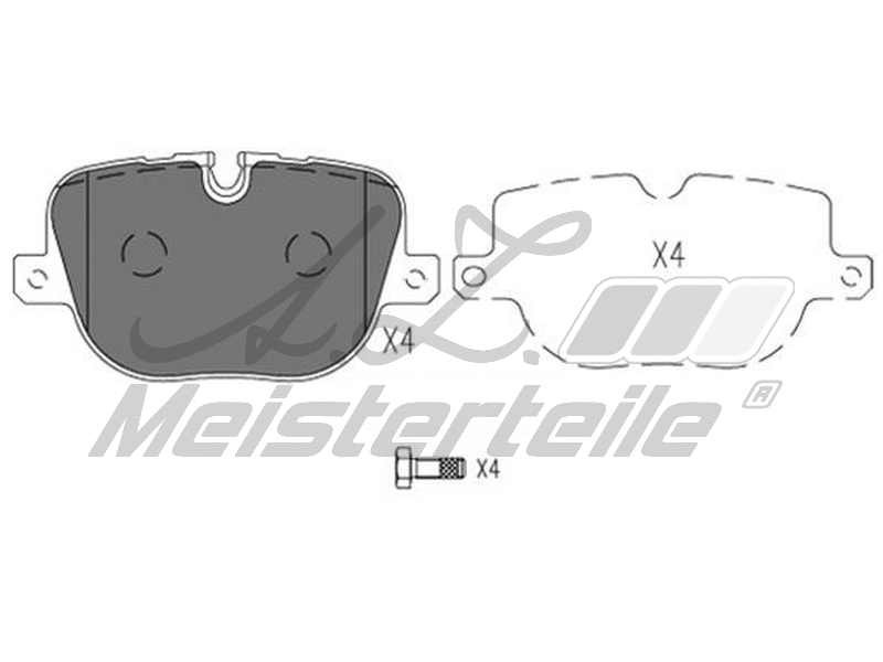 Brake Pad Set, disc brake (AZMT-44-022-1786)