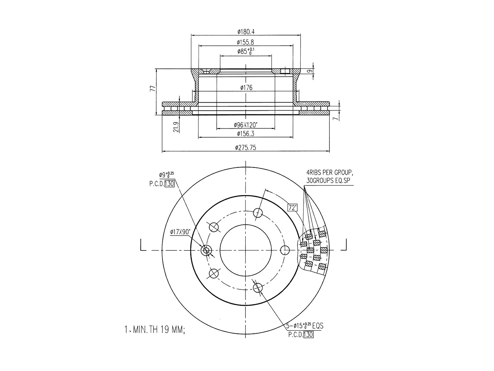 Brake Disc (AZMT-44-024-1496)