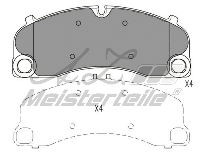 Brake Pad Set, disc brake (AZMT-44-022-1980)