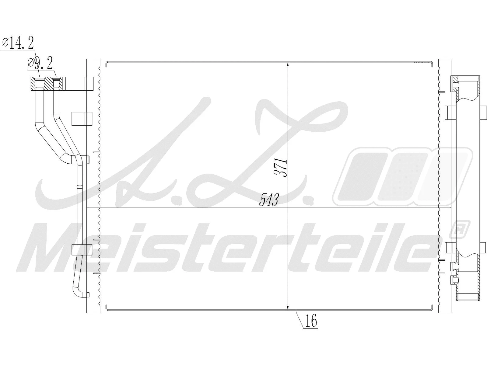 Condenser, air conditioning (AZMT-45-030-1576)