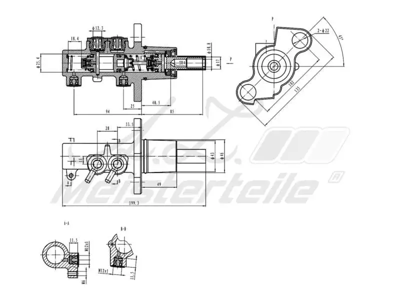 Brake Master Cylinder (AZMT-44-110-1023)