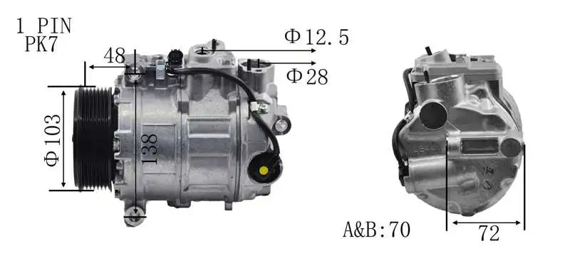 Compressor, air conditioning (AZMT-45-041-1154)