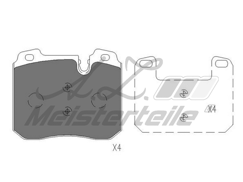 Brake Pad Set, disc brake (AZMT-44-022-2141)