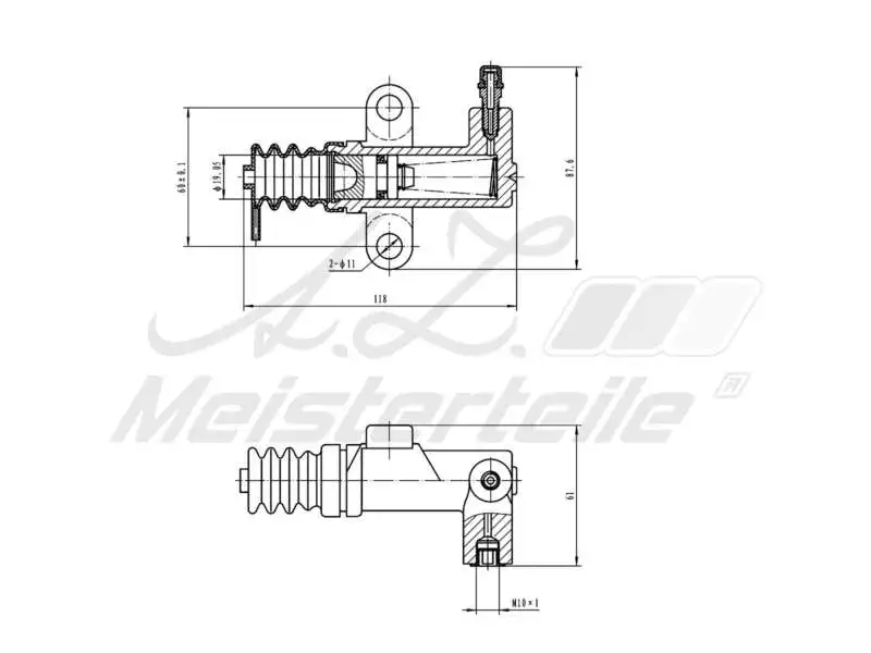 Slave Cylinder, clutch (AZMT-47-031-1053)