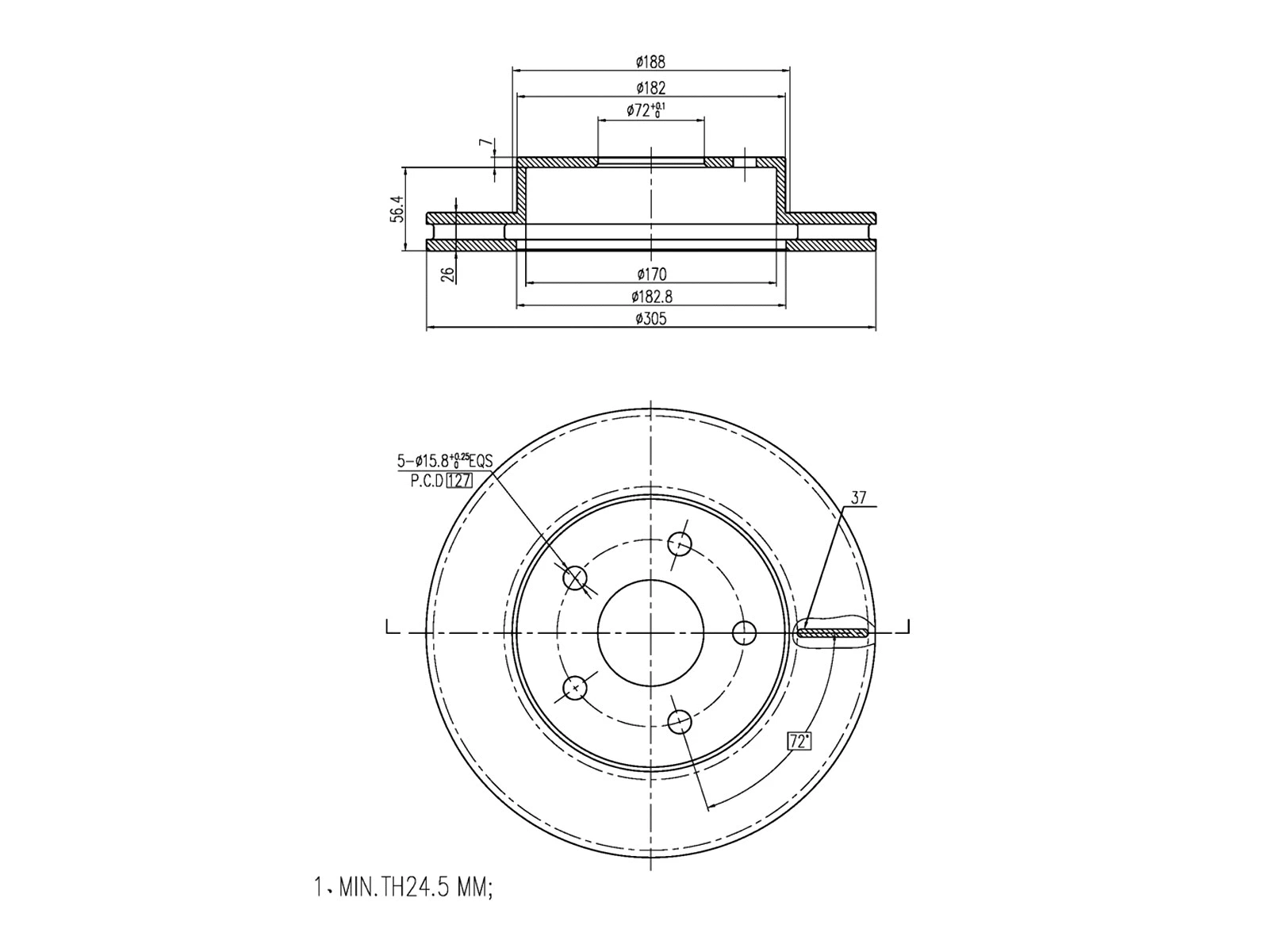 Brake Disc (AZMT-44-024-1100)